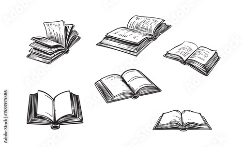 A collection of books sketches 