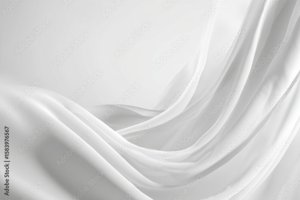 Obraz premium white satin fabric