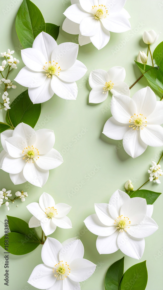 Obraz premium Blumendeko Texthintergrund 