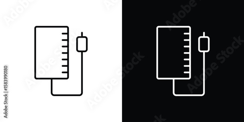 Intravenous icon simple vector pictogram. black and white icon concept