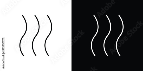 Hot icon simple vector pictogram. black and white icon concept