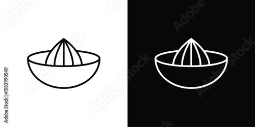 Hand Juicer icon simple vector pictogram. black and white icon concept