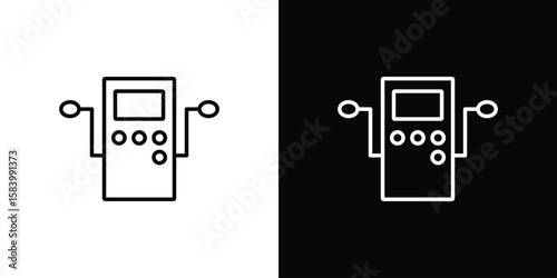 Dialysis icon simple vector pictogram. black and white icon concept