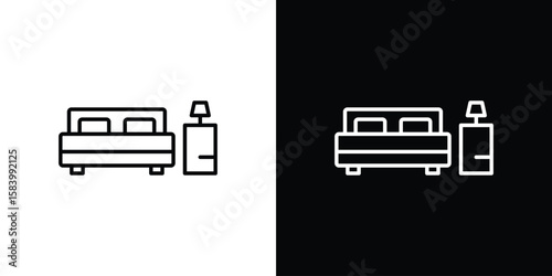 Clean Room icon simple vector pictogram. black and white icon concept