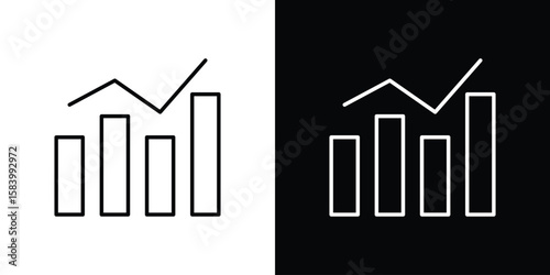 Benchmarking icon simple vector pictogram. black and white icon concept