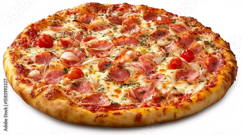 Wallpaper Mural pizza isolated on white background Torontodigital.ca