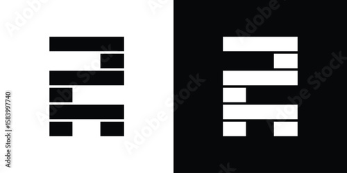 Wooden block icon silhouette in black flat style. Graphic element