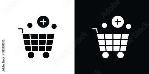 Procurement icon silhouette in black flat style. Graphic element