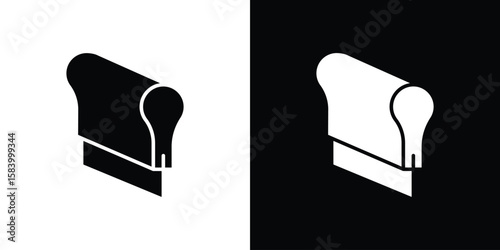 Print screen icon silhouette in black flat style. Graphic element