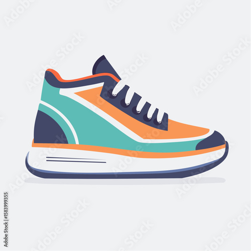 sneakers isolated on white background