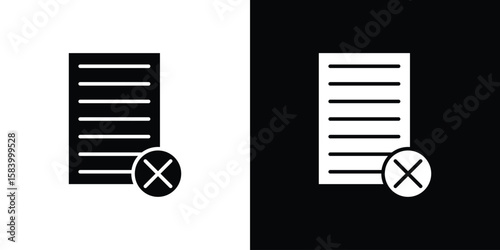 Paperless icon silhouette in black flat style. Graphic element