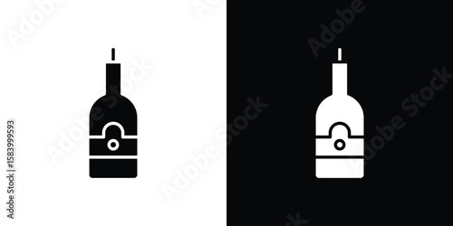 Olive oil icon silhouette in black flat style. Graphic element