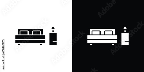 Clean Room icon silhouette in black flat style. Graphic element