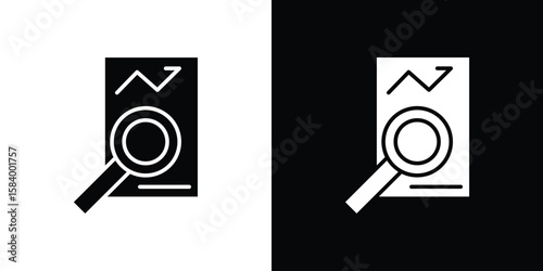 Auditors icon silhouette in black flat style. Graphic element