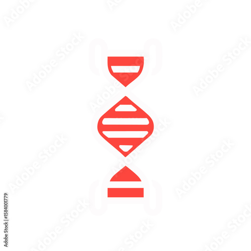 Dna strand graphic vector illustration for medical and scientific use