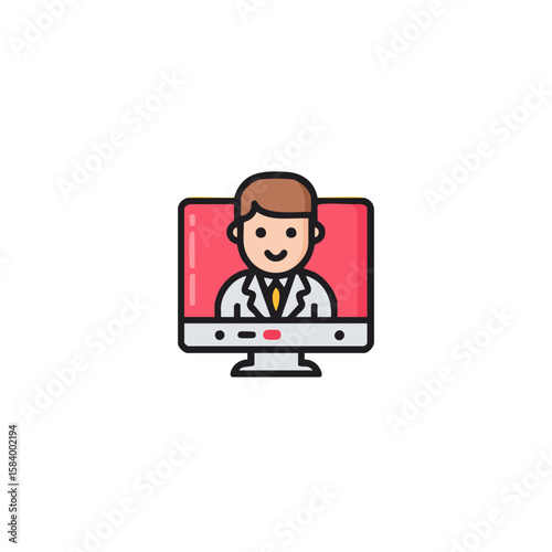 Online doctor consultation telemedicine, virtual healthcare, medical advice