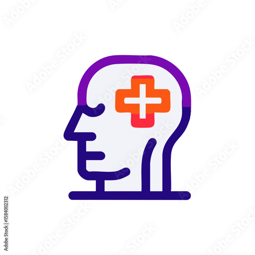 Mental health care therapy, psychology, and brain health illustration