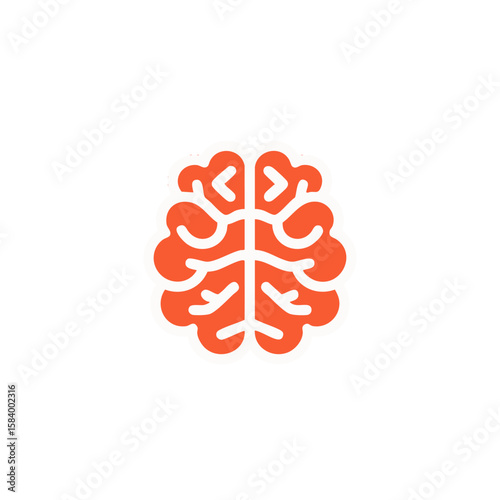 Brain health illustration neurology, cognitive function, and mental wellness