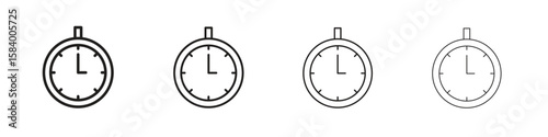 Stopwatch icon for graphic design, Web, UI, app. Simple abstract icons