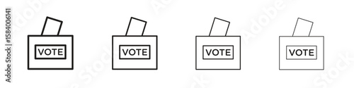 Referendum icon for graphic design, Web, UI, app. Simple abstract icons