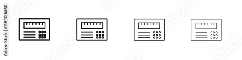 Radio icon for graphic design, Web, UI, app. Simple abstract icons