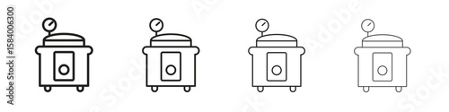 pressure cooker icon for graphic design, Web, UI, app. Simple abstract icons