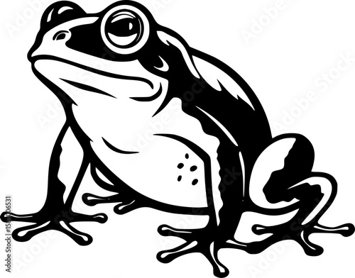 Frog | Minimalist and Simple Silhouette - Vector illustration