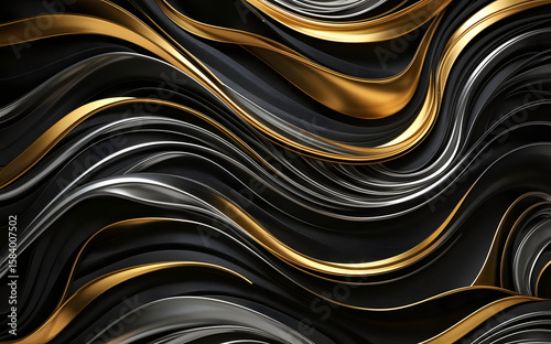 Abstract Golden Background with Luxury Texture