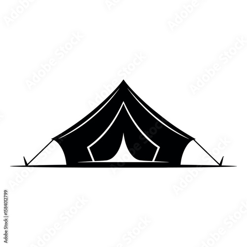 Bell Tent Silhouette camping outdoor