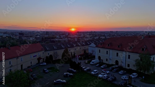 Explore the stunning sunset views from Petrovaradin Fortress in Novi Sad Serbia