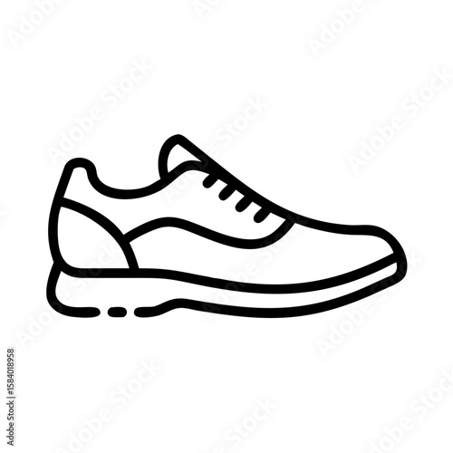 Sport shoe vector illustration showcasing a pair of stylish sports footwear, perfect for running, skating, or general athletic fashion