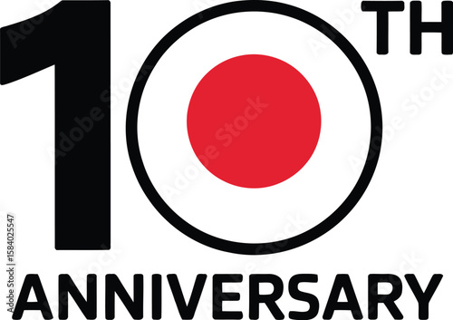 Celebrating a decade with the tenth anniversary logo design featuring a bold, modern aesthetic.