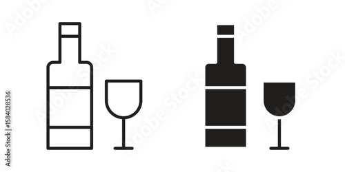Vodka icon concept for infographic, website or app.