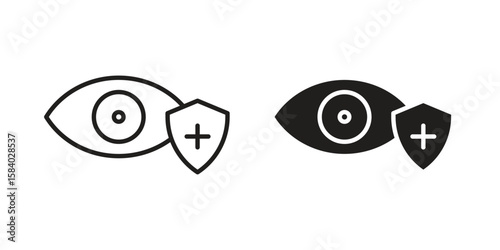 Vision insurance icon concept for infographic, website or app.