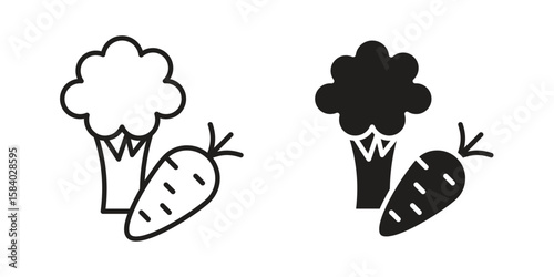 Vegetable icon concept for infographic, website or app.