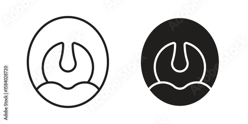 Tonsillitis icon concept for infographic, website or app.