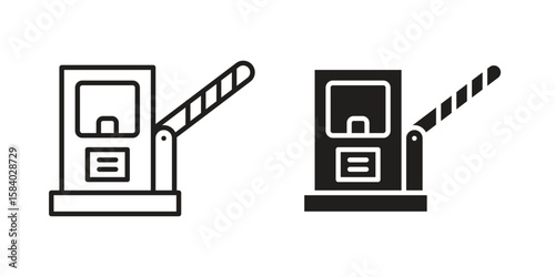 Toll road icon concept for infographic, website or app.