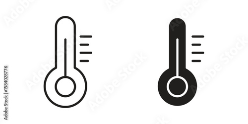 Thermometer icon concept for infographic, website or app.