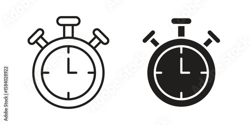 Stopwatch icon concept for infographic, website or app.