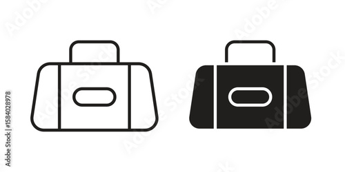 Sports bag icon concept for infographic, website or app.