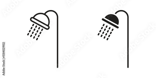Shower Head icon concept for infographic, website or app.