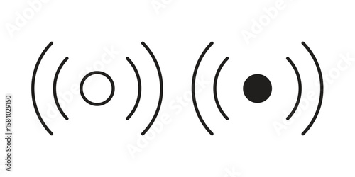 Sensor icon concept for infographic, website or app.