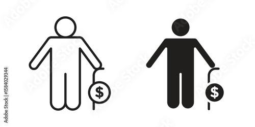 Retirement icon concept for infographic, website or app.