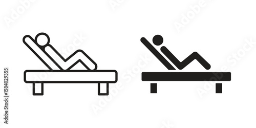 Resting icon concept for infographic, website or app.