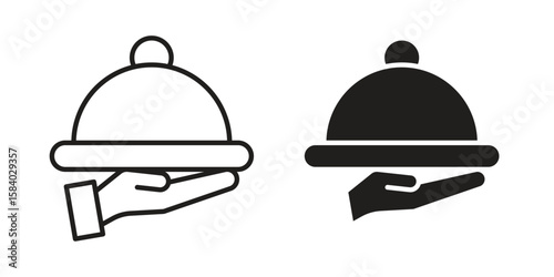Restaurant Tray icon concept for infographic, website or app.