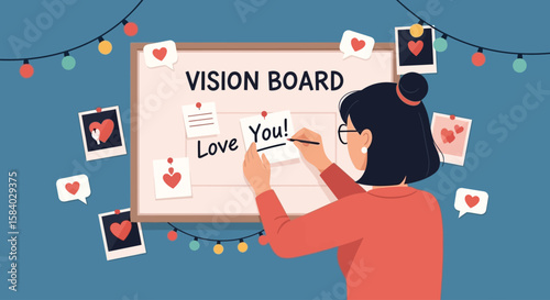 Crafting Dreams A National Girlfriend Day Vision Board Celebration of Aspirations & Love