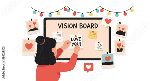 Celebrating National Girlfriend Day A Vision Board for Love, Dreams and Shared Aspirations on This Special Day! Love vision board
