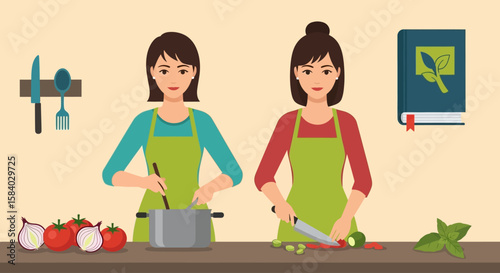 Celebrating National Girlfriend Day with Wholesome Cooking A Culinary Journey Together at Home Kitchen, Sharing the Love.