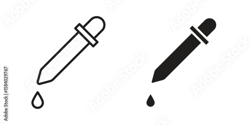 Pipette icon concept for infographic, website or app.
