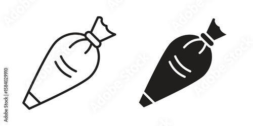 Pastry bag icon concept for infographic, website or app.